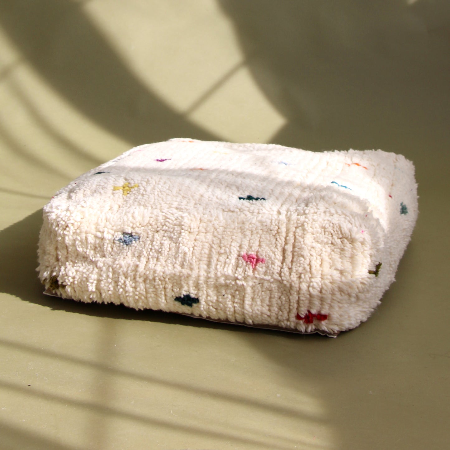 Pouf Beni Ouarain Points Colorés