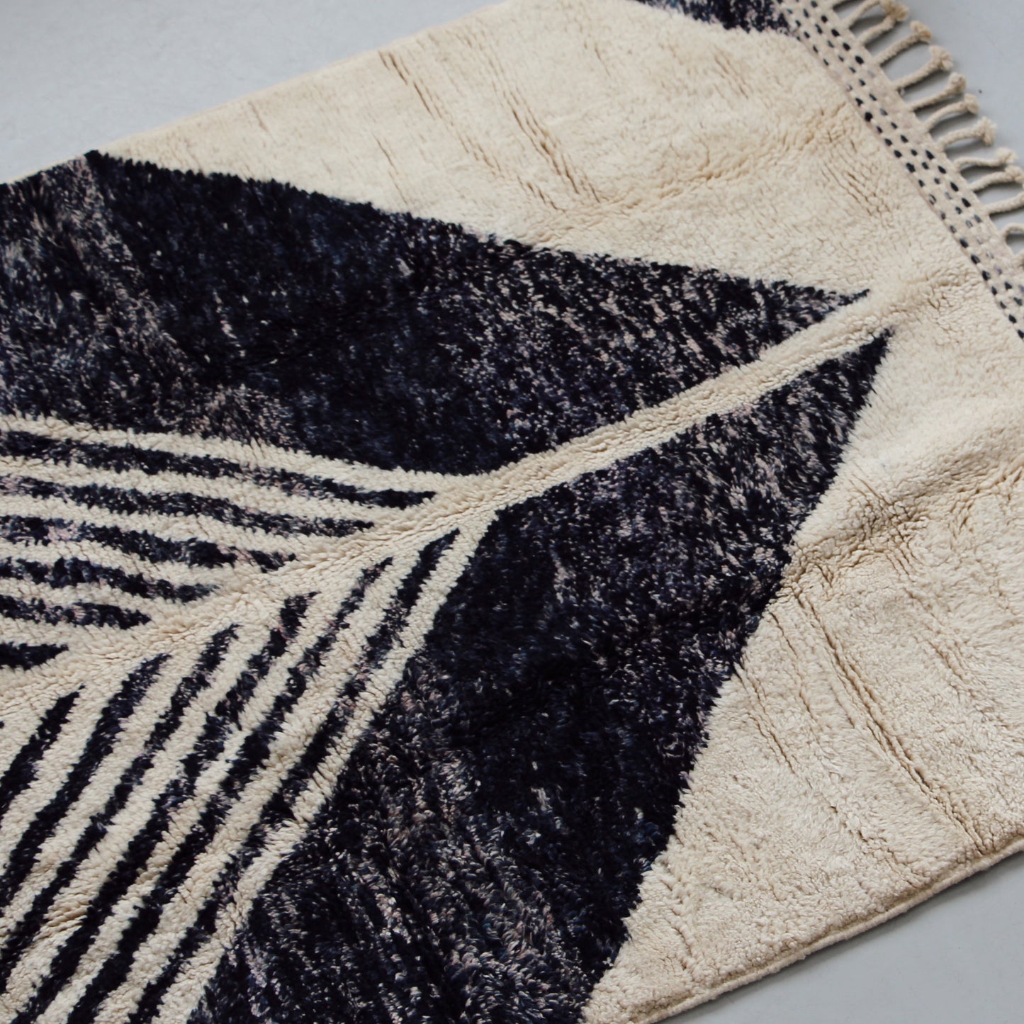 Tapis Beni Ouarain Bleu (7,2x3,3 pi)